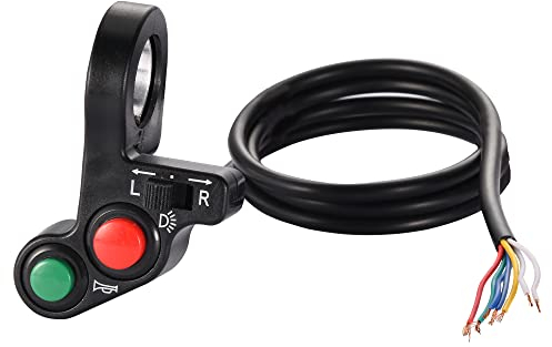 GOOFIT Motorrad Lenker Schalter Scheinwerfer Blinker Hupe Schalter Ersatz für Spotlight Scooter Roller Moped Motorrad ATV