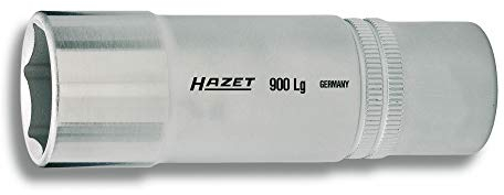 Hazet 900LG-24 Douille carré creux 12,5 mm/profil traction à 6 pans extérieurs Taille 24 longueur 85 mm