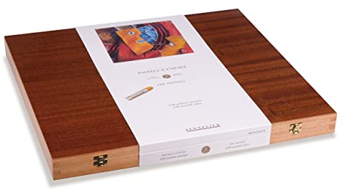 Sennelier Lot de 120 pastels à l'huile, métal, bois, multicolore, 120 pièces