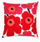 Marimekko - Kissenhülle - Kissenbezug - Pieni Unikko - weiß/rot - 50 x 50 cm