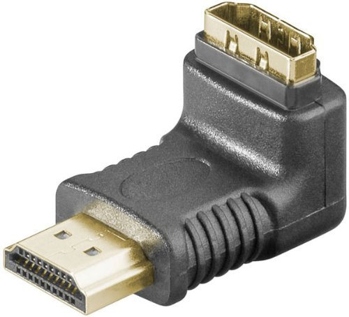 A 339 G (HDMI+ F/HDMI+ M) 270° PL; HDMI/HDMI Winkeladapter; HDMI+ A-Stecker > HDMI+ A-Buchse