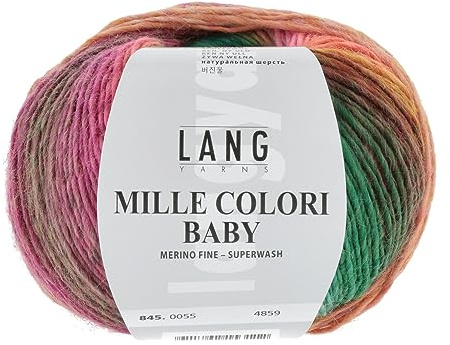 Lang Yarns Wolle/Strickgarn Nylon Mille Colori Baby 55