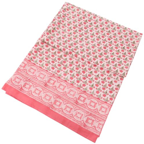 Blockdruck Tagesdecke, Bett & Sofaüberwurf, Design 1, Single 150*200 cm | Handgearbeiteter Wandbehang, vielseitig einsetzbar, 100% Baumwolle, traditioneller Blockdruck, einzigartig