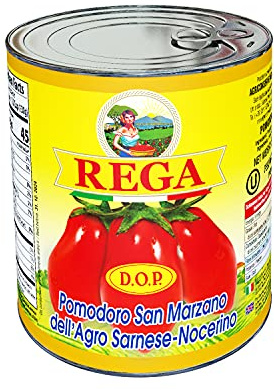 Rega San Marzano DOP Tomato Pack of 4 (400g Each), Imported From Italy