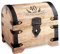 Casa Vivente Schatztruhe zum 40. Geburtstag, Schmuckkästchen mit Gravur, Aufbewahrungsbox aus hellem Holz, Verpackung für Geldgeschenke