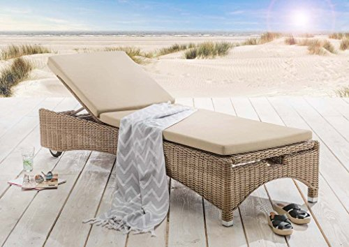 Destiny Gartenliege Bolivar Low 200x70x34cm, mit Rollen, sempuluth