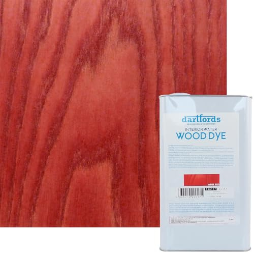 Wine Red Interior Water Based Wood Dye 5 Litre Jerrycan