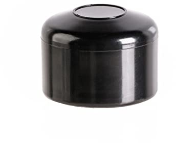 EMFA Zaunpfahlkappe rund 50,6 mm Schwarz 10 Stück Pfostenkappe rund Zaunpfostenkappen Zaunabdeckung Kunststoff Deckel Zaunkappen