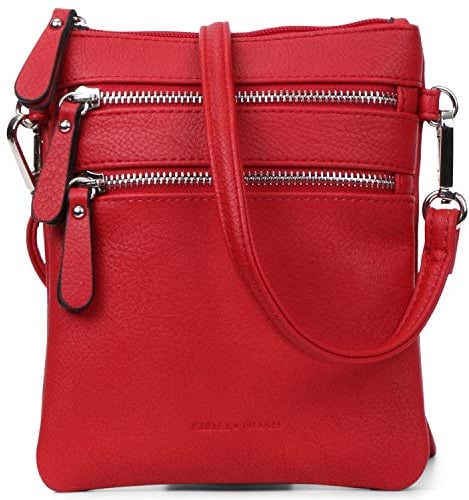 Emily & Noah Umhängetasche E&N Emma 60392 Damen Handtaschen Uni red 600D