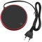 Calentador eléctrico de la Taza de café Calentador portátil Auto Apagado Calentador de Bebidas de Escritorio Calentador eléctrico con Interruptor de Toque (Red EU Plug)