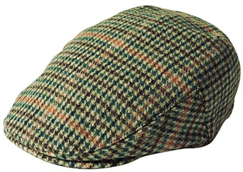 Failsworth Millinery Norwich Flat Cap in Checked 246, Size: Medium (57cm)