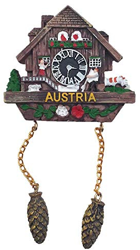 Kuckucksuhr Stil Österreich Kühlschrankmagnet Reise Souvenir Geschenkkollektion Home Küche Dekoration Magnetaufkleber Österreich Kühlschrankmagnet