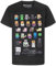 Minecraft Boys T Shirt | Colours Cotton Gamer Top | Kids Sprites Tee Ages 5-15 Years 9-10 Years Black