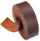 BENECREAT 1 Inch Wide Lychee Pattern Leather Strap, 98 Inch Long Single Side Imitation Flat Leather Cord for DIY Craft Projects, Pet Collars, Belts, Jewelry (Saddle Brown)