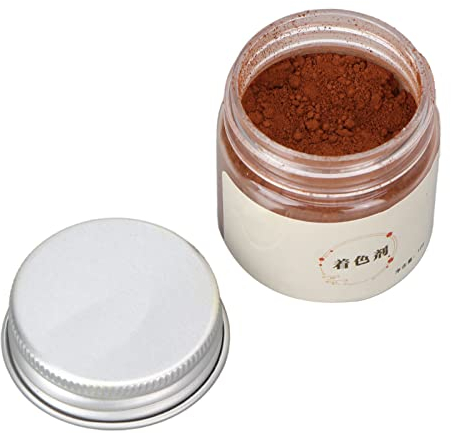 Lippenstift-Pigmentpulver, Farbpulver, 10 G, Gläser mit Pigmenten, DIY-Kosmetikherstellung für Lipgloss, Lidschatten, Kerzen, Kunsthandwerk(Braun)