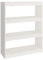vidaXL Bücherregal Raumteiler Standregal Aktenregal Raumtrenner Regal Wandregal Büroregal Mehrzweckregal Weiß 80x30x103,5cm Massivholz Kiefer
