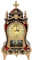 Serlium Vintage Klassische Kaminsimsuhr, antike Kunststoff-Tischuhr, Retro-dekorative Wanduhr für Zuhause, Büro, Hotelmarkt(Bräunlichrot)