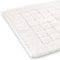 Jacquard Badteppich aus reiner Baumwolle GABEL 60_x_110_cm, weiß