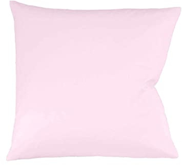 sleepling Satin Kissenbezug, Kissenhülle aus 100% seidig weicher Baumwolle, Bezug Zierkissen, Sofakissen, Kissen, 60 Grad, Ökotex 100, Made in EU, 40 x 40 cm, rosé