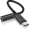 Esiposs USB C to 3.5mm Jack Headphone Adapter, USB C Headphones Adapter, Type C Headphone Jack Adapter DAC Chip Aux Audio Earphone Adapters Compatible with Sam sung, i Pad Pro, MacBook (Black)