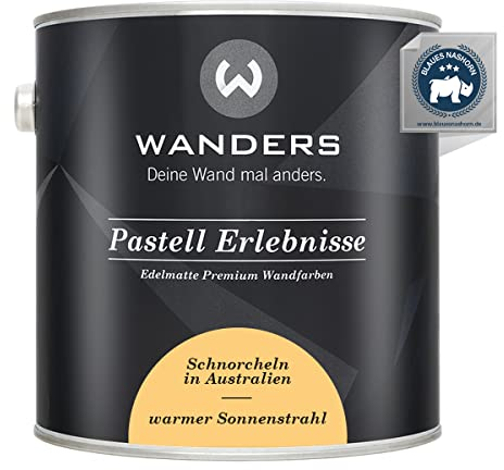 Wanders Pastell Experience 2,5 l – Caldo raggio di sole/arancione chiaro – Vernice per mobili da cucina e mobili – Colore gesso per legno e molto altro ancora – Alta opacità, asciugatura rapida