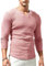 Lehmanlin Men's Slim Fit Athletic T-Shirt Polyester Casual Wear Soft Breathable Underwear Pink S