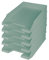 helit H2661632 - Bandeja de cartas el pentagrama verde, DIN A4-C4, 5 piezas, turquesa, compartimentos apilables de plástico reciclado, certificado Ángel Azul