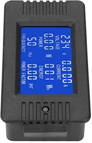 PEACEFAIR PZEM-020 Amperemeter Voltmeter, Volt Ampere Leistungsmesser Spannung Strom Energiemesser Digitaler Strom Spannung Strom Energie Multimeter, 10A Digitales Amperemeter