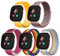 Seltureone 5 Stück Nylon-Armband für Kinder, kompatibel für Xplora X6 Play, Bequemer, Atmungsaktiver, Wasserdichte Riemen für Kinder, Einfach zu Tragen - Rot, Neon, Farbe, Rosa, Gelb