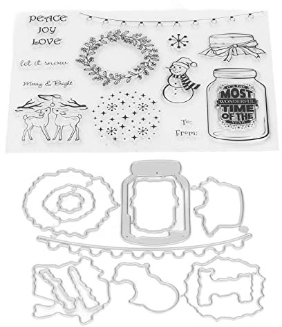 Transparenter Stempel Zum Thema Weihnachten, Transparenter DIY-Stempel, Druckoberfläche aus TPR-Material, Album-Stempel-Set, Papierhandwerk, Handgefertigte Geschenke, Für Weihnachtskarten, Fotoalben,