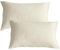 Double Gauze Kissenbezug 40x80 cm 2er aus 100% Baumwolle - Traumhaft weiche (Beige, 40x80cm)