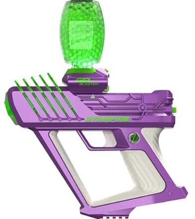 Gel Blaster Surge Starfire - Gel Blaster Haute Performance Phosphorescent | Modes Semi-Automatique et Automatique à Haute capacité | 5,800 balles | Portée de 30 m | pour Les 14 Ans et Plus