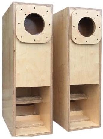 Craftsmen Customized One Pair 6.5 Inch Full-Range Birch Plywood Empty Cabinet Box HiFi Speaker DIY Fe166en Louderspeaker