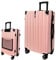 SIGN Hartschalenkoffer ReisetascheTrolley ABS Reisekoffer 360° Doppelrollen Zahlenschloss Modernes Design (Beautycase-Handgepäck-Mittel-Groß-Set) (Pink, Großer Koffer (75cm))