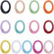SUNNYCLUE 1 Box 26 Stück 13 Farben Federtorringe Ovaler Ringclip Metalllegierung Bunt Runder Karabiner O Schlüsselanhänger Schnappclips Schnalle Für Schlüssel Taschen Geldbörsen Handtaschen DIY Bastel