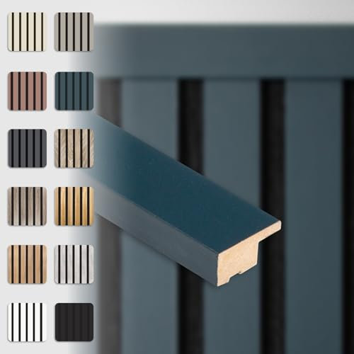 HEXIM Abschlussleiste 275x2,7cm passend für unsere Akustikpaneele - flexible Lamellenwand Holz MDF Wandpanelee Lamellenverkleidung Wandverkleidung (1 Abschlussleiste Ocean - APA04)
