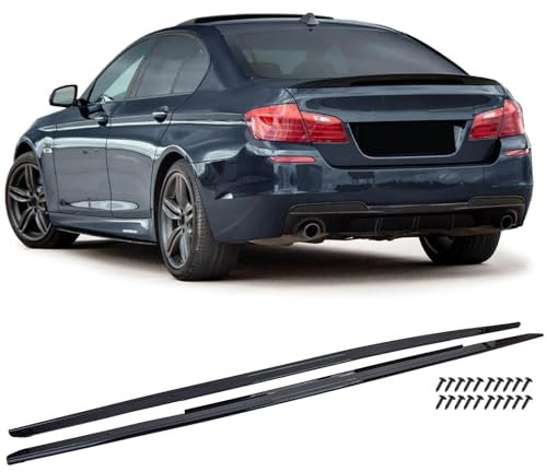 Aufsatz Seitenschweller Schwarz Glanz passend für 5er BMW F10 F11 2010-2017