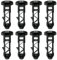 8 PCS Wheelie Bin Lid Hinge Pins Plastic Wheelie Bin Pins for Lid Black Wheelie Bin Handle Plugs for 120L / 240L Household Outdoor Wheelie Trash Cans