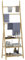 HOMCOM Scaffale Bagno con Porta Asciugamani, Mobile Bagno a 3 Ripiani con 3 Barre Portasciugamani Autoportante e Pieghevole, Legno di Bambù