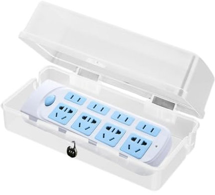 Boîtier De Prises Étanche Pour Extérieur - Coffret De Prises Étanche À 6 Trous | Rangement Verrouillable Pour Panneau De Prises, Boîtier De Prises Extérieur Pour Recharge De Voiture Électrique