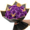 Waipfaru 24 Stück Glitzer Rosen Blumenstrauß DIY Gefälschte Blumen Blumenstrauß Künstlicher Lila Rosenstrauß für Valentinstag, Muttertagsgeschenke, Jahrestag, Verlobung, Hochzeit