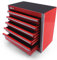sdroceRyaM Mini boîte à outils en métal avec 5 tiroirs - Boîte à outils portable pour rangement quotidien et organiseurs - 215 x 115 x 195 mm - Rouge