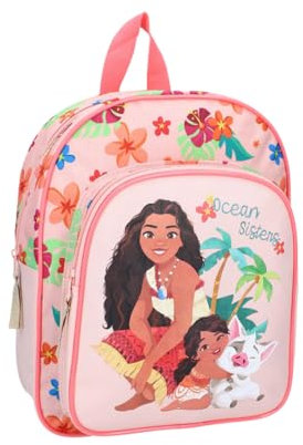mybagstory Rucksack für Mädchen Vaiana – Kinder – Schule – Kindergarten – Schulranzen Mädchen – Größe 30 cm – verstellbare Träger – Geschenkidee, Vaiana – Rosa, Enfant