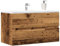 Hängeschrank für das Badezimmer, antikes Holz, 80 x 38,5 x 45 cm, aus Spanplatte, kangqiling856246