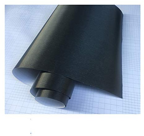 Auto Schutz Carbon Folie, 50cm * 1/2/3/4/5 m Car Styling Matte Brushed Auto Kunststoff-Verpackungs-Vinylfilm-Motorrad-Auto-Aufkleber-Abziehbild(Deep Grey,50cm x 150cm)