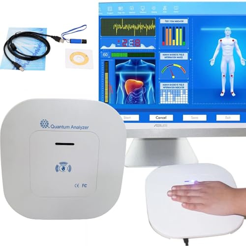 Quantum Analyzer - 52 Reports, Quantum Resonance Magnetic Analyzer For Health Testing, Hand Contact Quantum Analyzer for Comprehensive Health Analysis, Accuracy: about 85%,B