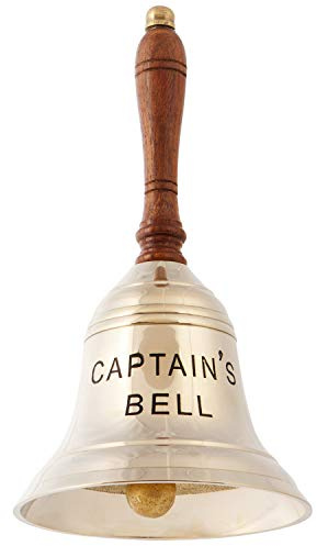 mare-me Messing Tischglocke 21cm, Captains Bell