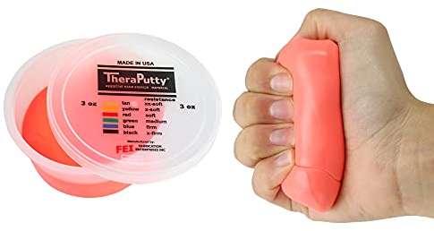 CanDo Antimikrobielle Theraputty - Therapie-Knetmasse - 85 g - Rot - (leicht)