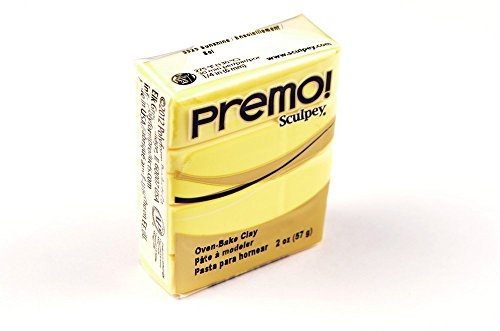 Polyform Sculpey - Premo! Baking Dough - 1 Piece of Clay in a Sunny Colour of Fimo Soft Modelling Clay 57 g