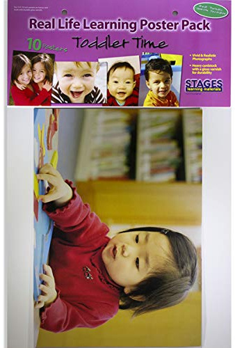 Lang-O-Learn Link4FunStages Learning Materials Toddler Time Poster Set, Set of 10 (SLM165)